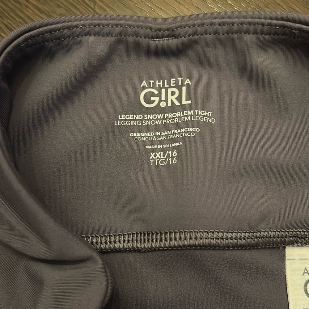Athleta Girl Dusk Violet Leggings Girls Size 16 - Picture 4 of 11